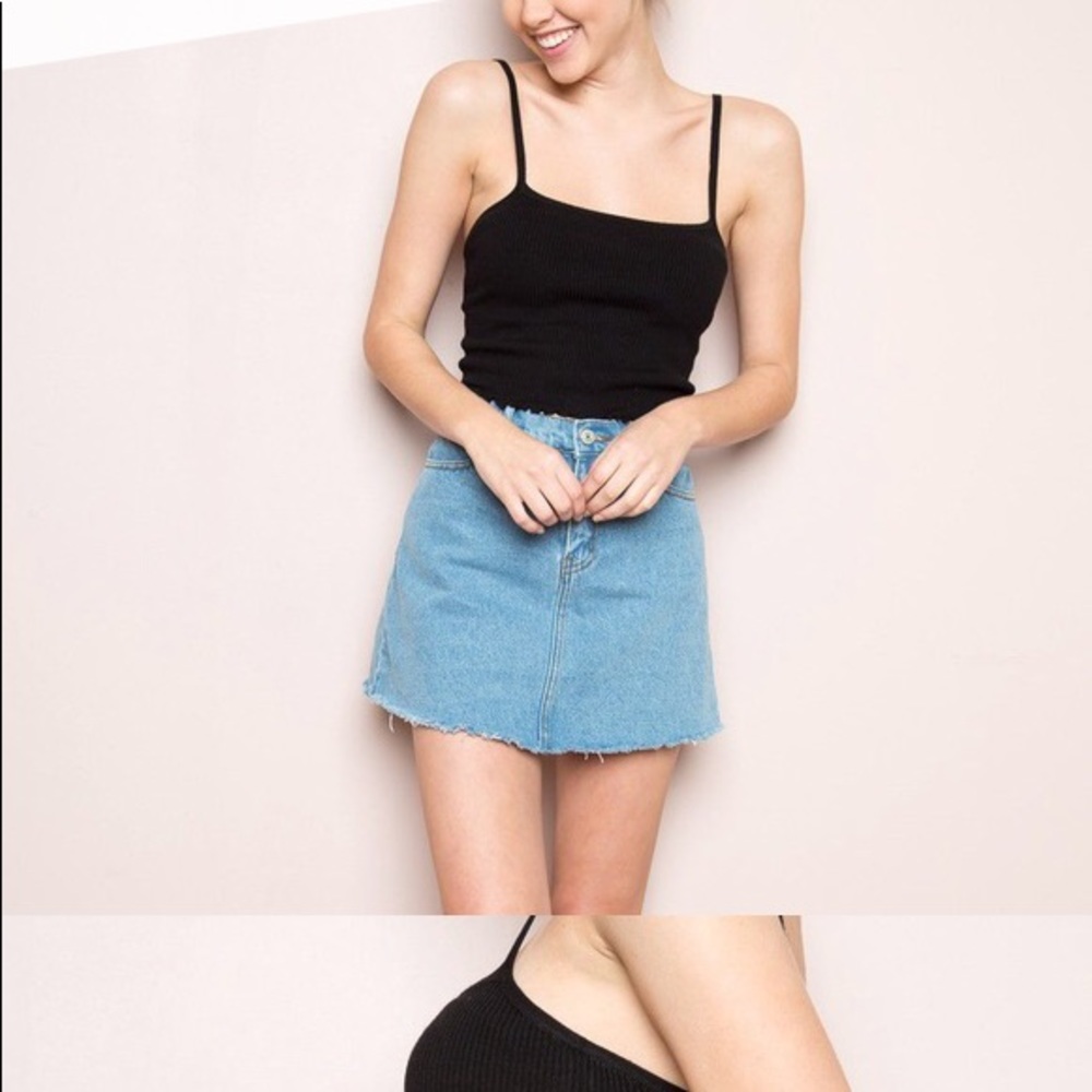 brandy melville jean denim skirt